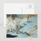 雪景色， 1866 ポストカード (正面/裏面)