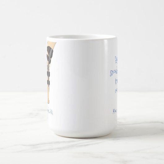 雪最高の盤の旅おもしろいは膝のブレース コーヒーマグカップ (中央)