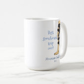 雪最高の盤の旅おもしろいは膝のブレース コーヒーマグカップ (正面右)