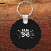 雪最高の盤スキー乗りギフトかわいいスキーヤーズマン キーホルダー (正面)