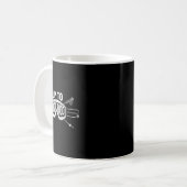 雪最高の盤スキー乗りギフトかわいいスキーヤーズマン コーヒーマグカップ (正面左)