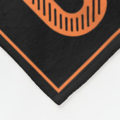 雪最高の盤スキー乗りギフトかわいいスキーヤーズマン フリースブランケット (角)