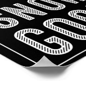 雪最高の盤スキー乗りギフトかわいいスキーヤーズマン ポスター (角)