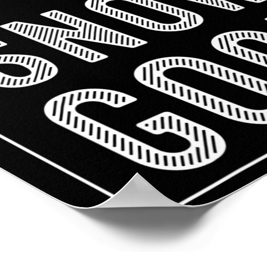 雪最高の盤スキー乗りギフトかわいいスキーヤーズマン ポスター (角)