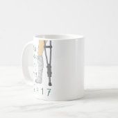 雪最高の盤トリップ！投おもしろいげ コーヒーマグカップ (正面左)