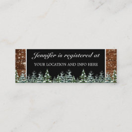 雪木林ブライダルシャワー登録囲い スキニー名刺