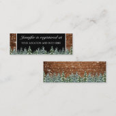 雪木林ブライダルシャワー登録囲い スキニー名刺 (正面/裏面)