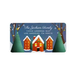 雪村ウィンターシーンクリスマス ラベル