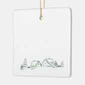 雪村セラミッククリスマスオーナメント セラミックオーナメント (左)