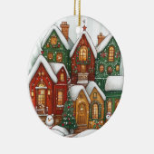 雪村セラミッククリスマスオーナメント セラミックオーナメント (右)