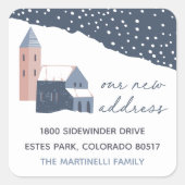 雪村住所の変更 スクエアシール (正面)