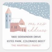 雪村住所の変更 スクエアシール (正面)