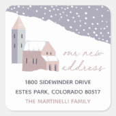 雪村住所の変更 スクエアシール (正面)