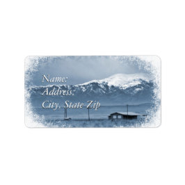 雪来が降る（クリスマス） ラベル