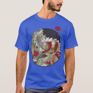 雪松石きつね伝説9尾の鬼とw tシャツ