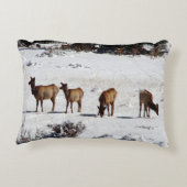 雪枕のエルク アクセントクッション (裏面)