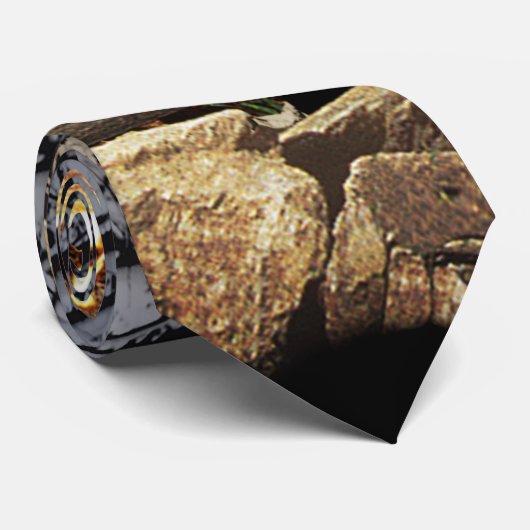 雪林のユール(キリスト降誕祭)の燃焼 ネクタイ (ロール)