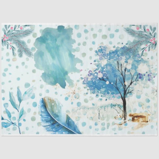 雪格言シリーズデザイン4 薄葉紙 (正面)