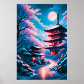 雪桜の寺 (Yukizakura no Tera)  ポスター (正面)