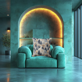 雪森のシーンピロー – 居心地の良い冬のホームデコール クッション