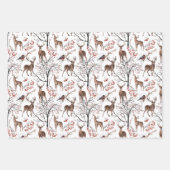 雪森の動物の休日 ラッピングペーパーシート (正面3)