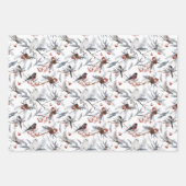 雪森の動物の休日 ラッピングペーパーシート (正面)