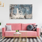 雪森（Andreas Achenbach著） キャンバスプリント (インサイチュ (リビング))