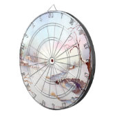 雪橋の水彩風景絵画ズ ダーツボード (正面右)