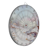 雪橋の水彩風景絵画ズ ダーツボード (正面左)