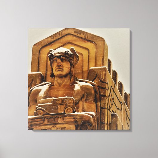 雪橋像 キャンバスプリント (正面)