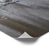 雪橋彼は私を静かな水の側に残す ポスター (角)