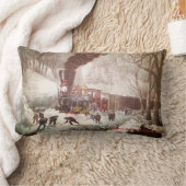 雪止め列車腰枕 ランバークッション (ブランケット)