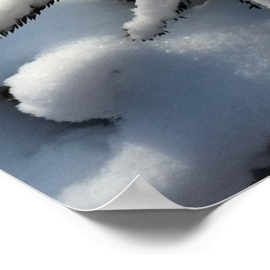 雪毛布 ポスター (角)