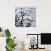 雪毛布 ポスター (ホームオフィス)