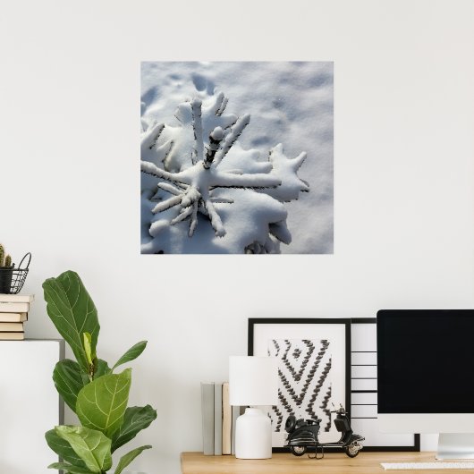 雪毛布 ポスター (ホームオフィス)