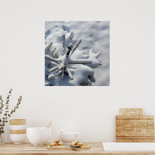 雪毛布 ポスター (キッチン)