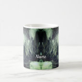 雪氷冬の自然写真 コーヒーマグカップ (中央)