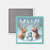 雪泡磁石 マグネット (正面/裏面)