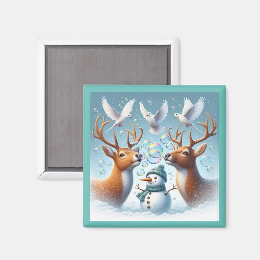 雪泡磁石 マグネット (正面/裏面)