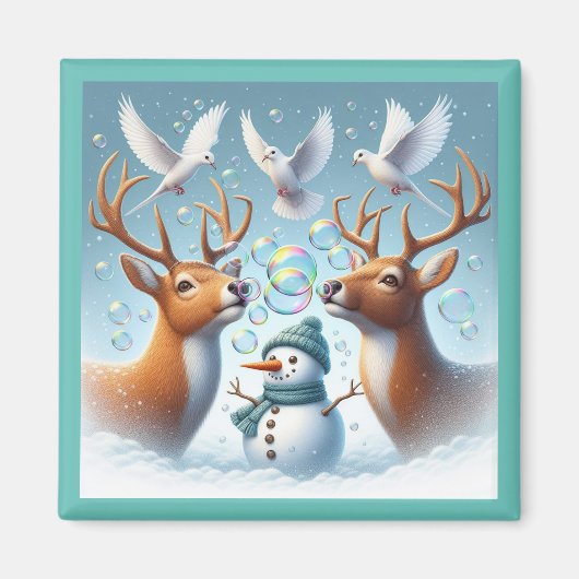 雪泡磁石 マグネット (正面)