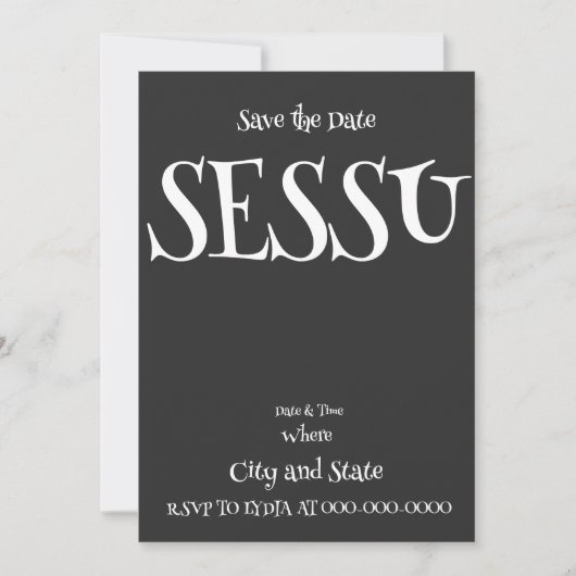 雪洲 招待状 (正面)