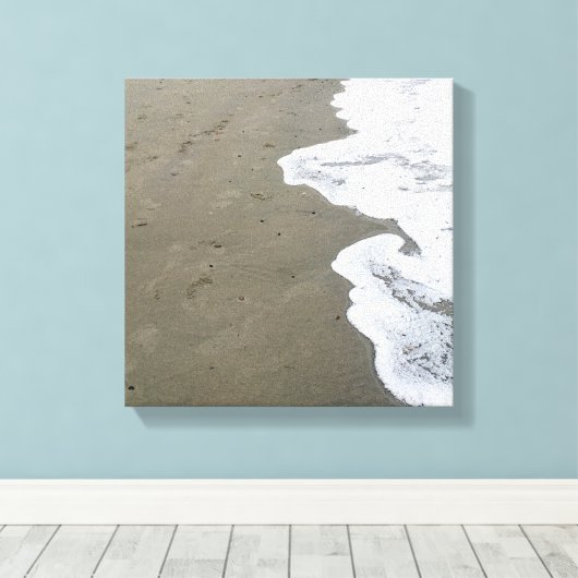 雪海岸 キャンバスプリント (インサイチュ (ウッドフロア))
