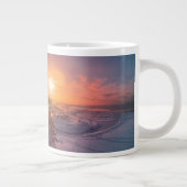 雪海沿岸の夕日 ジャンボコーヒーマグカップ (右)