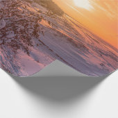 雪海沿岸の夕日 ラッピングペーパー (角)