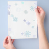 雪淡い色の片 チラシ (手)