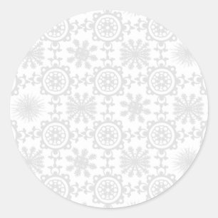 雪淡い色の積み ラウンドシール