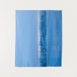 雪深いボヒニ湖に浮かぶ神秘的な霧 タペストリー