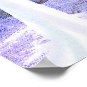 雪深い冬の木 ポスター (角)