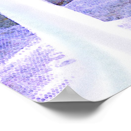 雪深い冬の木 ポスター (角)