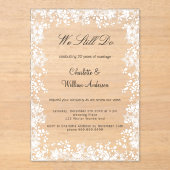 雪澄ん片の結婚発願の更新 アクリル招待状 (正面)